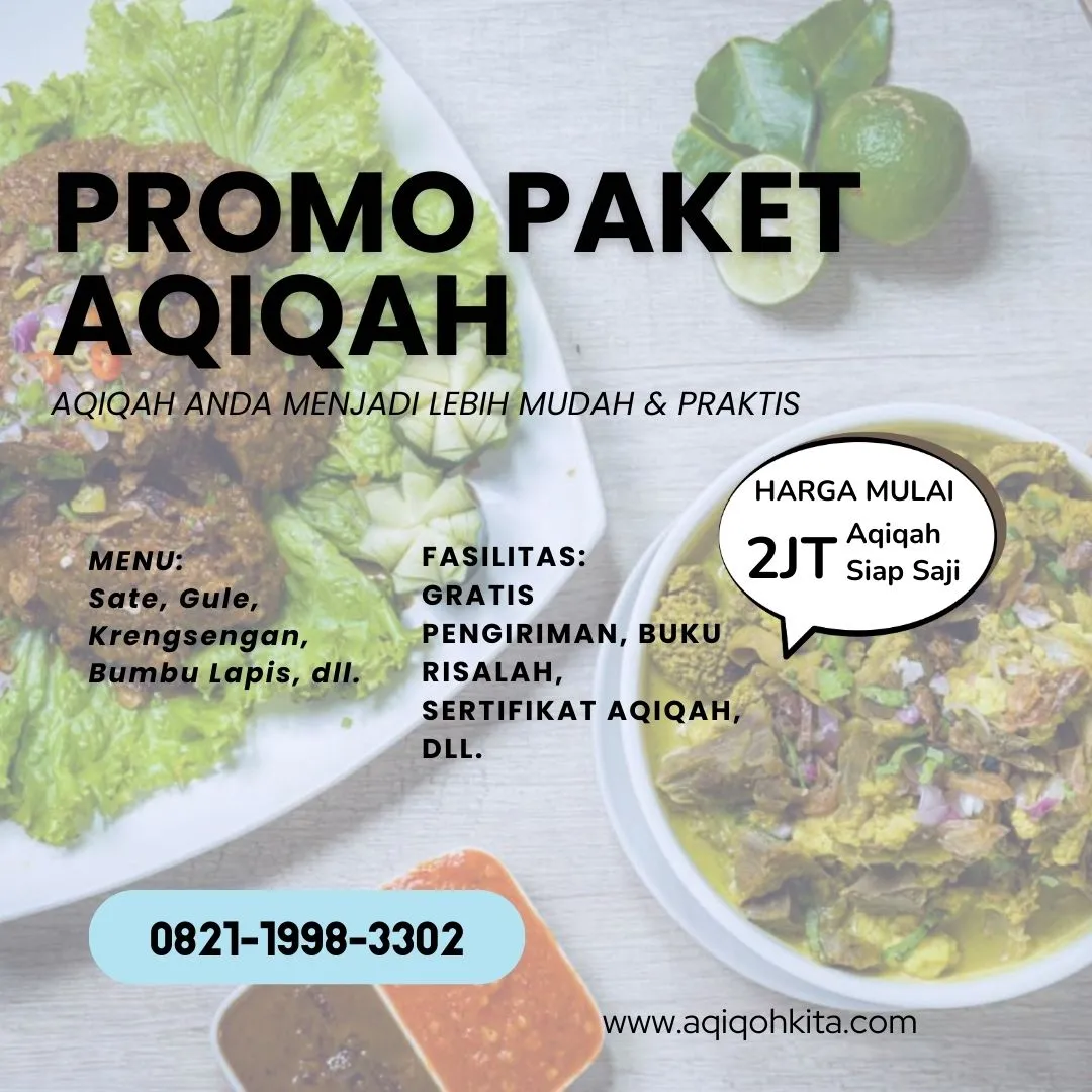 0821-1998-3302 (WA) Jasa Aqiqah Terdekat